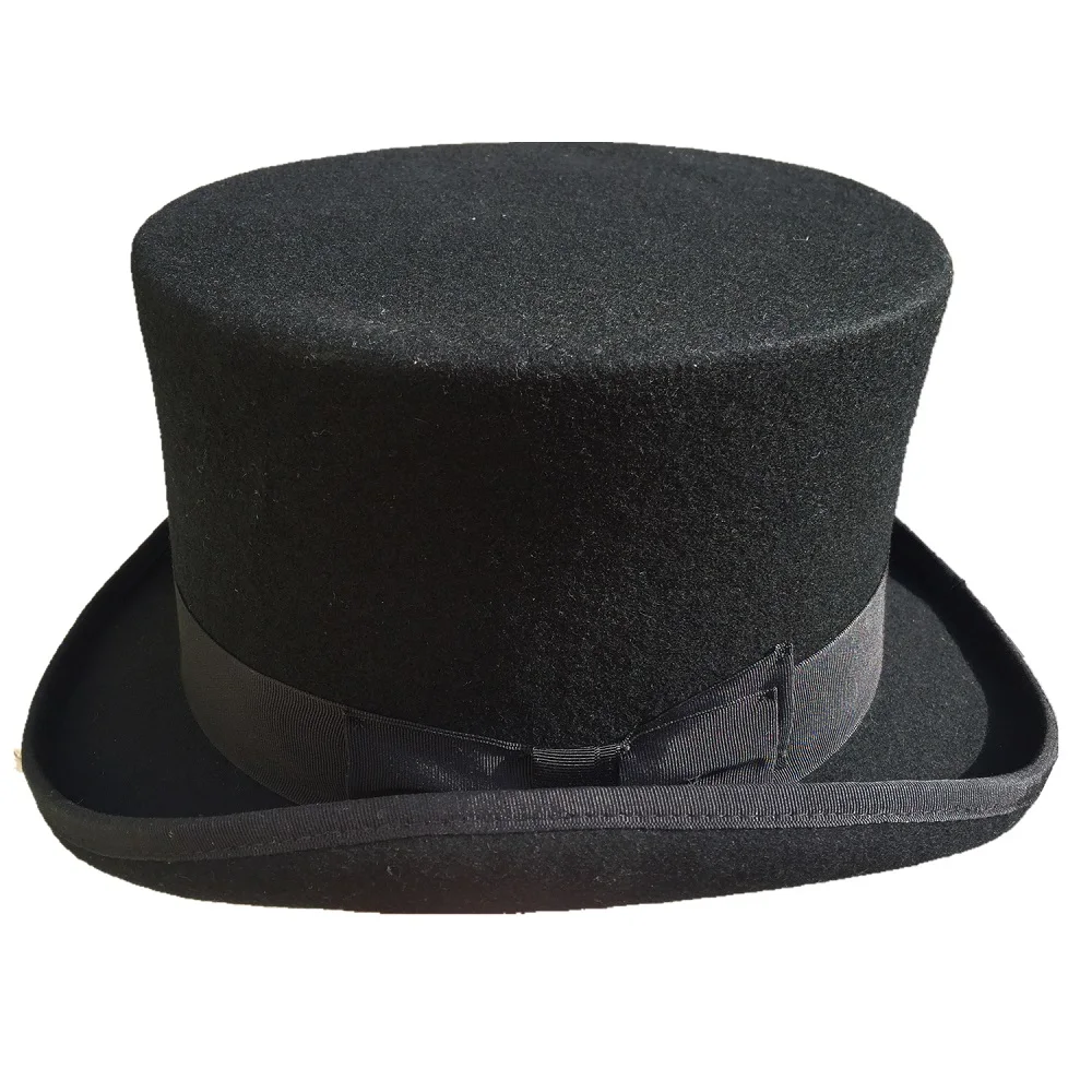 Classic Men's Wool Felt Wide Brim Fedora Gangster Mobster Hat  -MANY COLORS