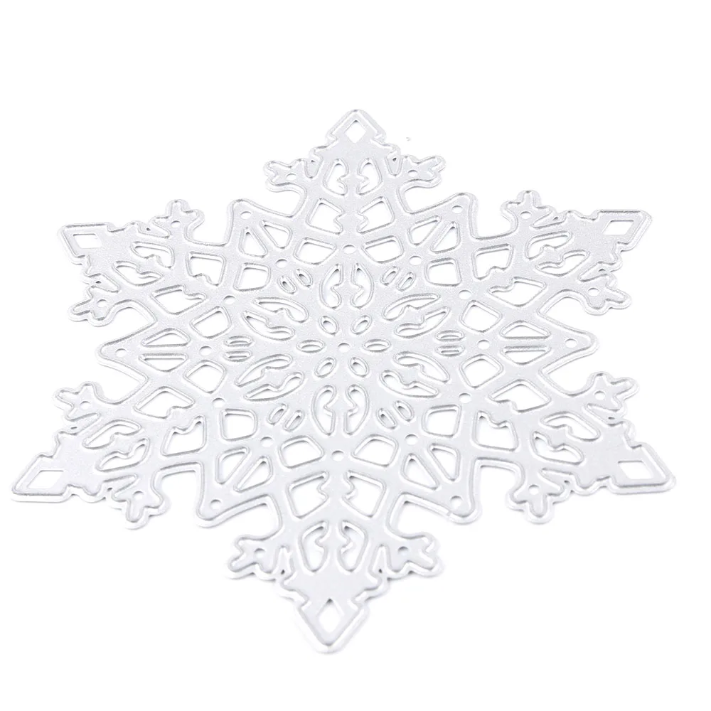 Рождественские снежинки металлические режущие трафареты для скрапбукинга