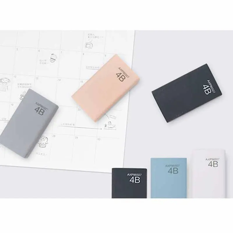 

2pcs 4B Eraser Pencil Eraser Students Stationery Rubber Remove intensity 4B pencil size cleanly School Supplies 4B Pencil Eraser