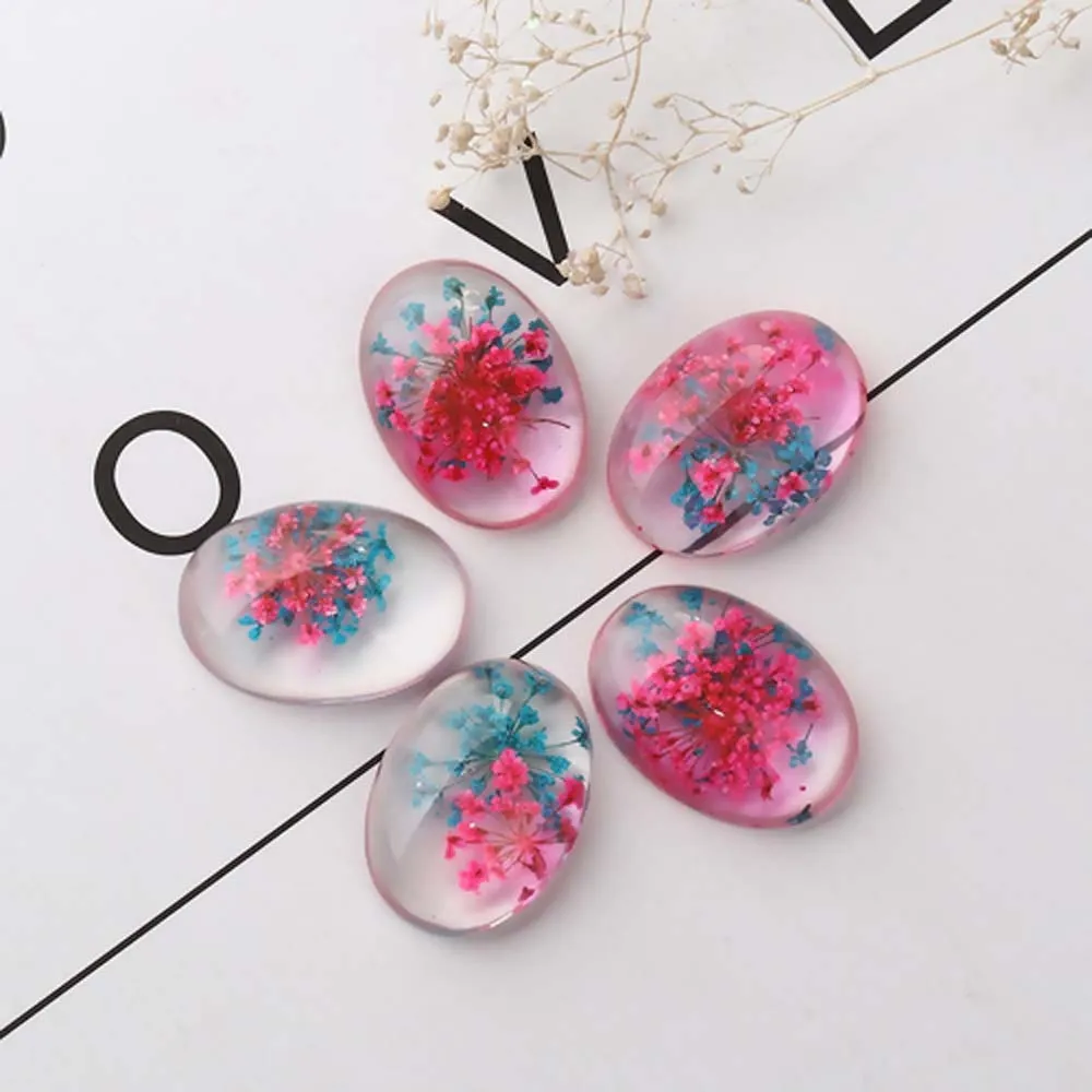 10 шт. купольное уплотнение из смолы кабошон Овальный апельсин прозрачный