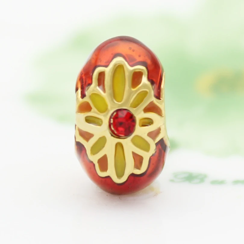 Пасхальный подарок DIY бусины с прямыми отверстиями красные стразы красная