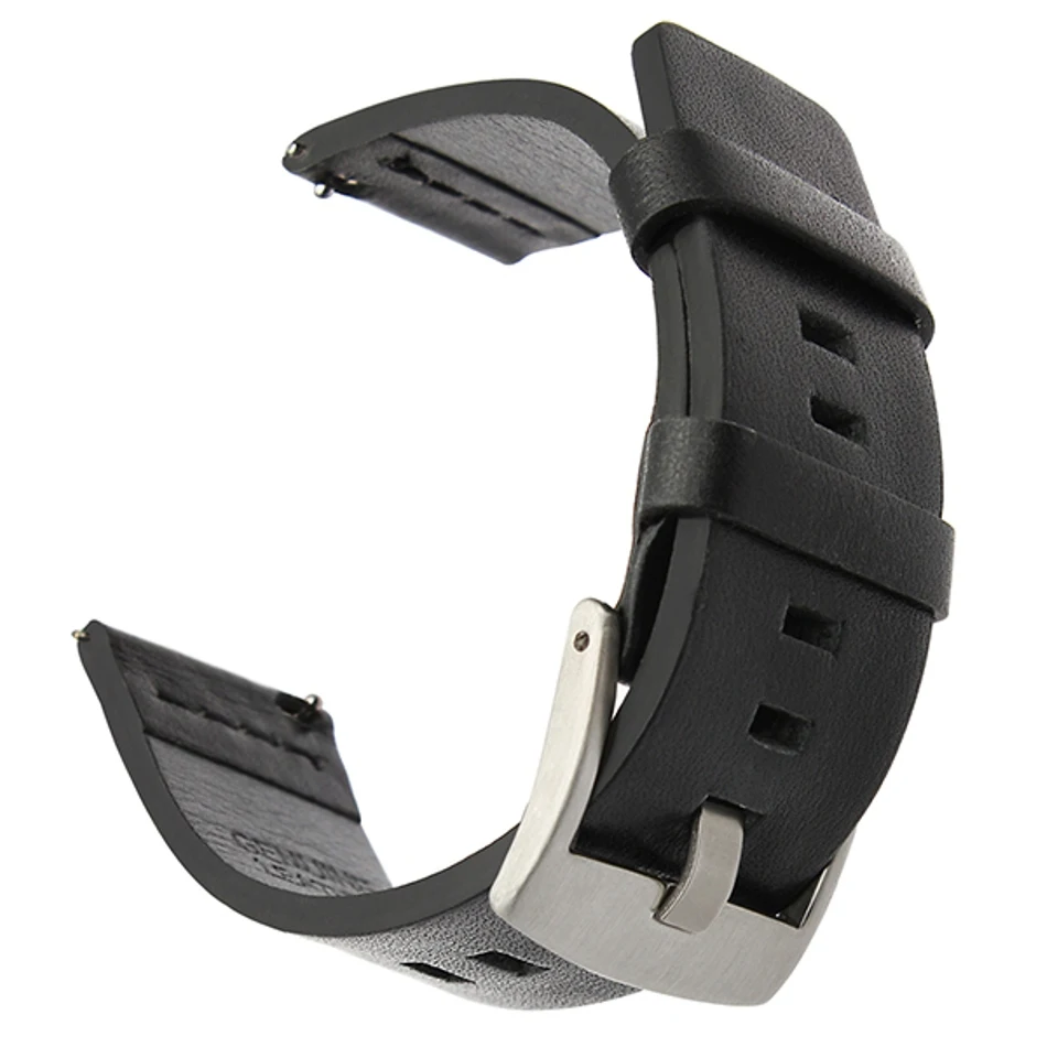 Ремешок из натуральной кожи для Xiaomi Huami Amazfit Bip быстросъемный ремешок ticwatch2 moto 360 2nd