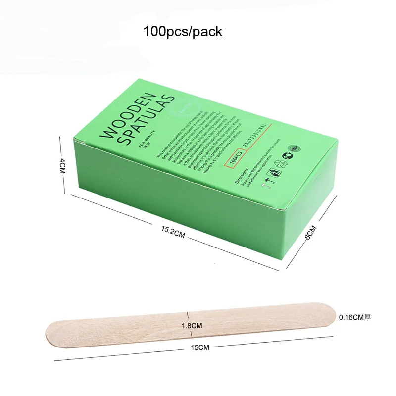 Горячий 100 X Депрессор Языка Ремесло Аппликатор Деревянная Палочка для Татуировки и Депиляции Воск Медицинский 6 дюймовый Деревянный Одноразовый спатула на палочке.
