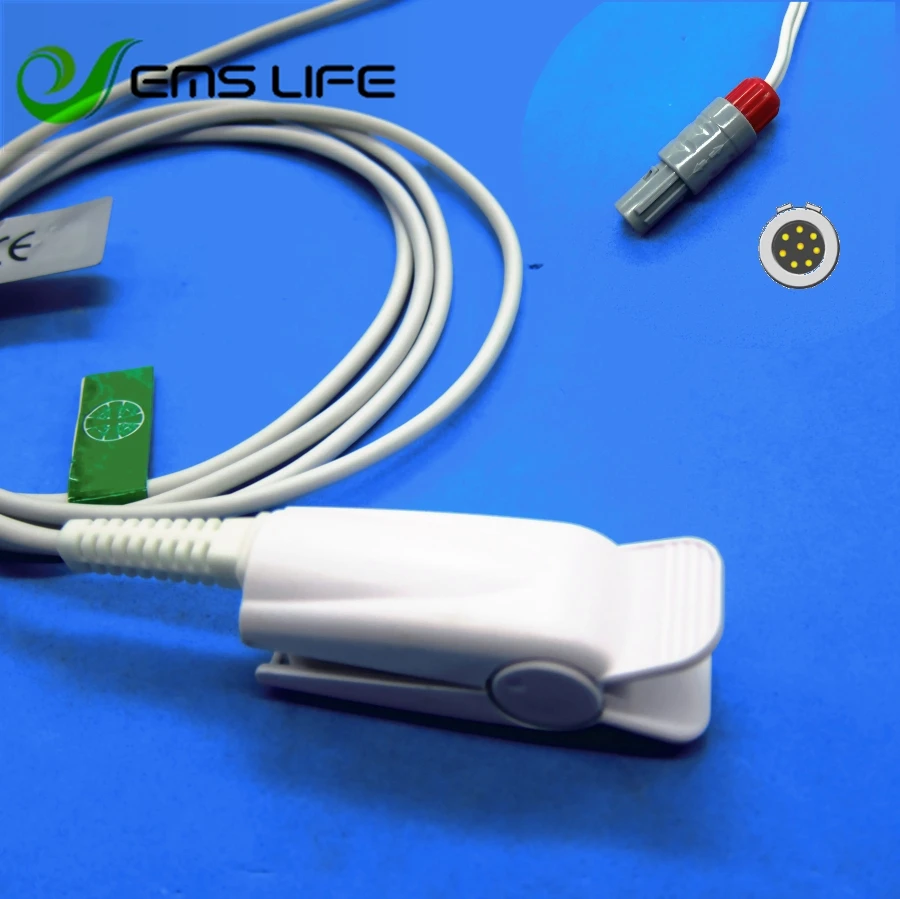 

Long cable NK finger clip spo2 sensor for Comen C60 masimo 8pin plastic connector