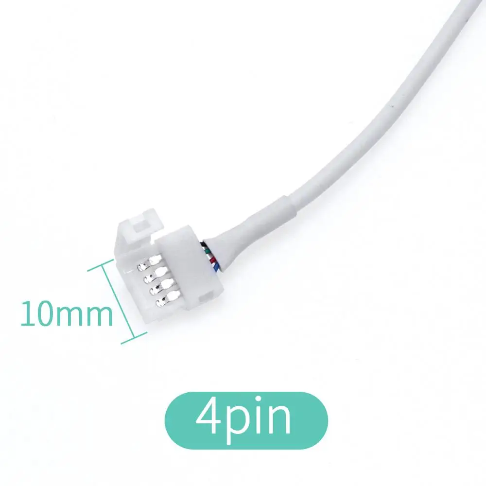 RGB Светодиодная лента разъем 4pin 10 мм Бесплатная Сварка Разъем 5 шт./лот для SMD 3528 5050