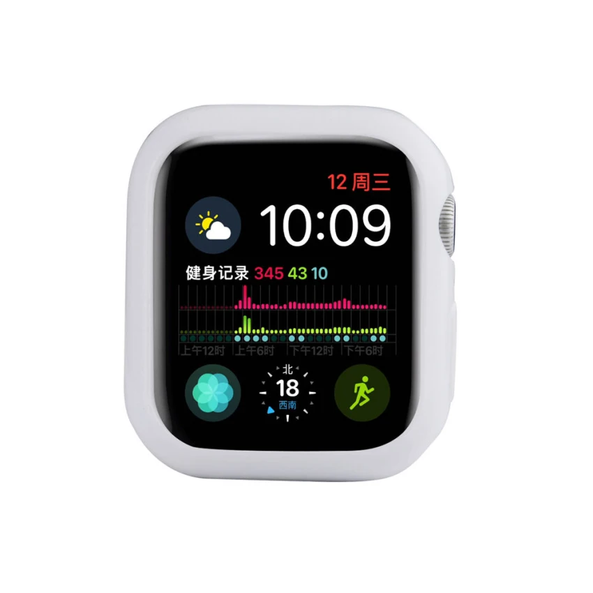 ТПУ тонкий мягкий чехол для Apple Watch серии 4 Защитный чехол силиконовый бампер для iwatch 5 40 мм 44 мм Рамка аксессуары для ремешка часов