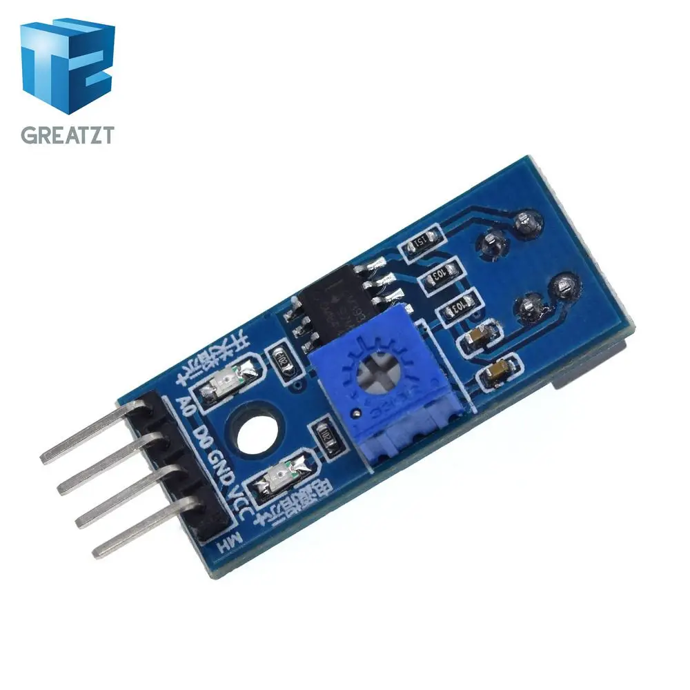 GREATZT 1 шт. TCRT5000 инфракрасный светоотражающий ИК-фотоэлектрический переключатель Барьер Линия трек модуль датчика синий
