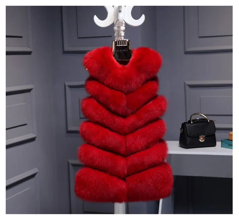 Женский Длинный Меховой жилет ZARORIN модная безрукавка из искусственного меха