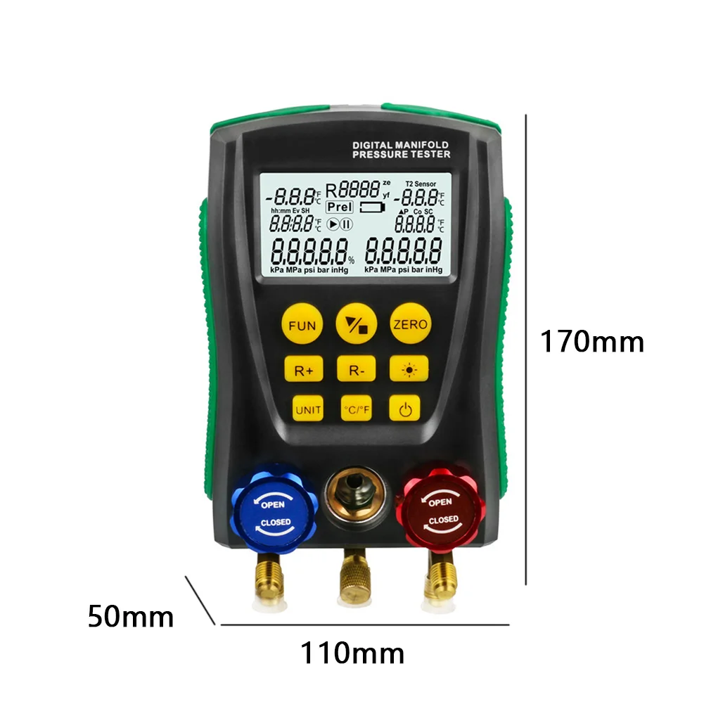 Инструмент Электронный прочный Температура ЖК дисплей контрольно измерительный