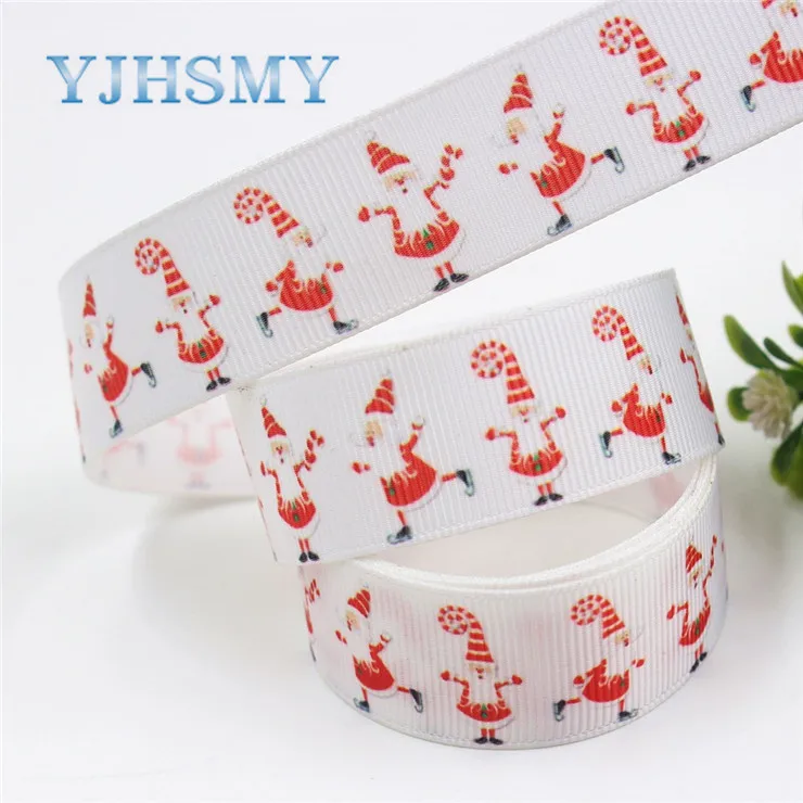 5 YJHSMY I-19713-11, 22 мм, 10 ярдов с героями мультфильмов, рождествеская серия корсажные ленты, Аксессуары и украшения в виде банта, своими руками материалы - Цвет: 5