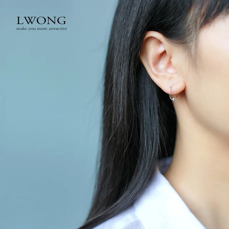 Минималистичный пирсинг для пупка спиральный хряща серьги 925 пробы Серебряный