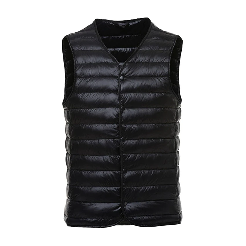 Новый осенне зимний жилет на белом утином пуху Мужской Ультра легкий верхняя