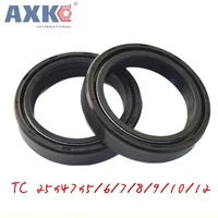 10pcsnbr shaft oil seal tc 25467 tc 254756781012 tc 254910 rubber covered double lip with garter spring