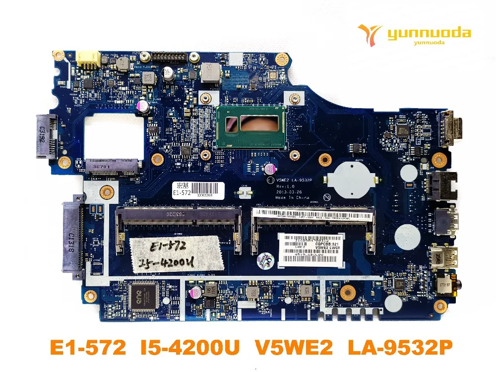 Оригинальный Для ACER E1-572 Материнская плата ноутбука E1-572G I5-4200U V5WE2 Ла-9532 Ptested
