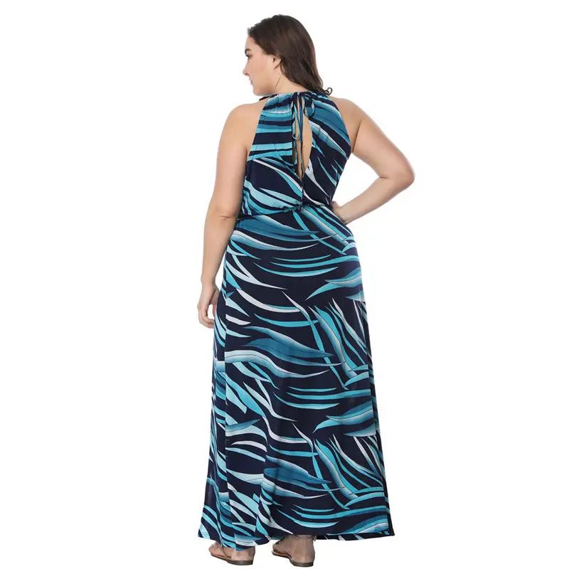 Maxdiroo Women Summer Off Shoulder Dress Plus Size Beach Ladies Dresses Causal Chiffon Long Maxi 5xl 6xl 7xl | Женская одежда