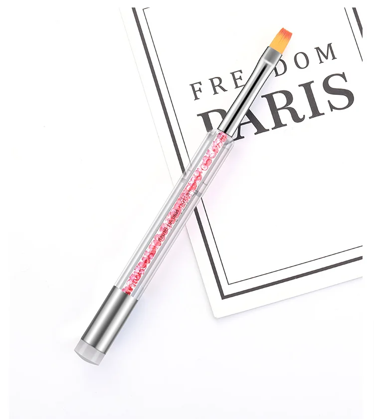 PinPai кисти для ногтей строительный гель для полировки лайнер для макияжа дизайн ногтей штамповка Рисование кисти для принта набор маникюр сделай сам инструмент для удаления краски