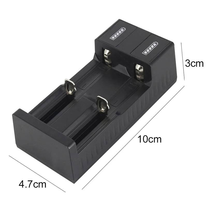 Два слота USB зарядное устройство защита IC Универсальное зарядное устройство для 18650 Li-Ion(без батареи) 3,7 в перезаряжаемый 2 слота