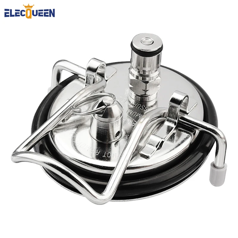 

Нержавеющая сталь Cornelius стиль карбонизации крышка со stianless стальной клапан сброса давления домашнего пивоварения шаровой замок крышка кега...