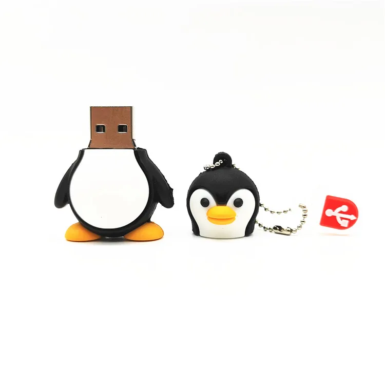 2020 флэш накопитель USB 2 0 с милым пингвином 4 ГБ 8 16 32 диск 64 праздничный подарок|USB