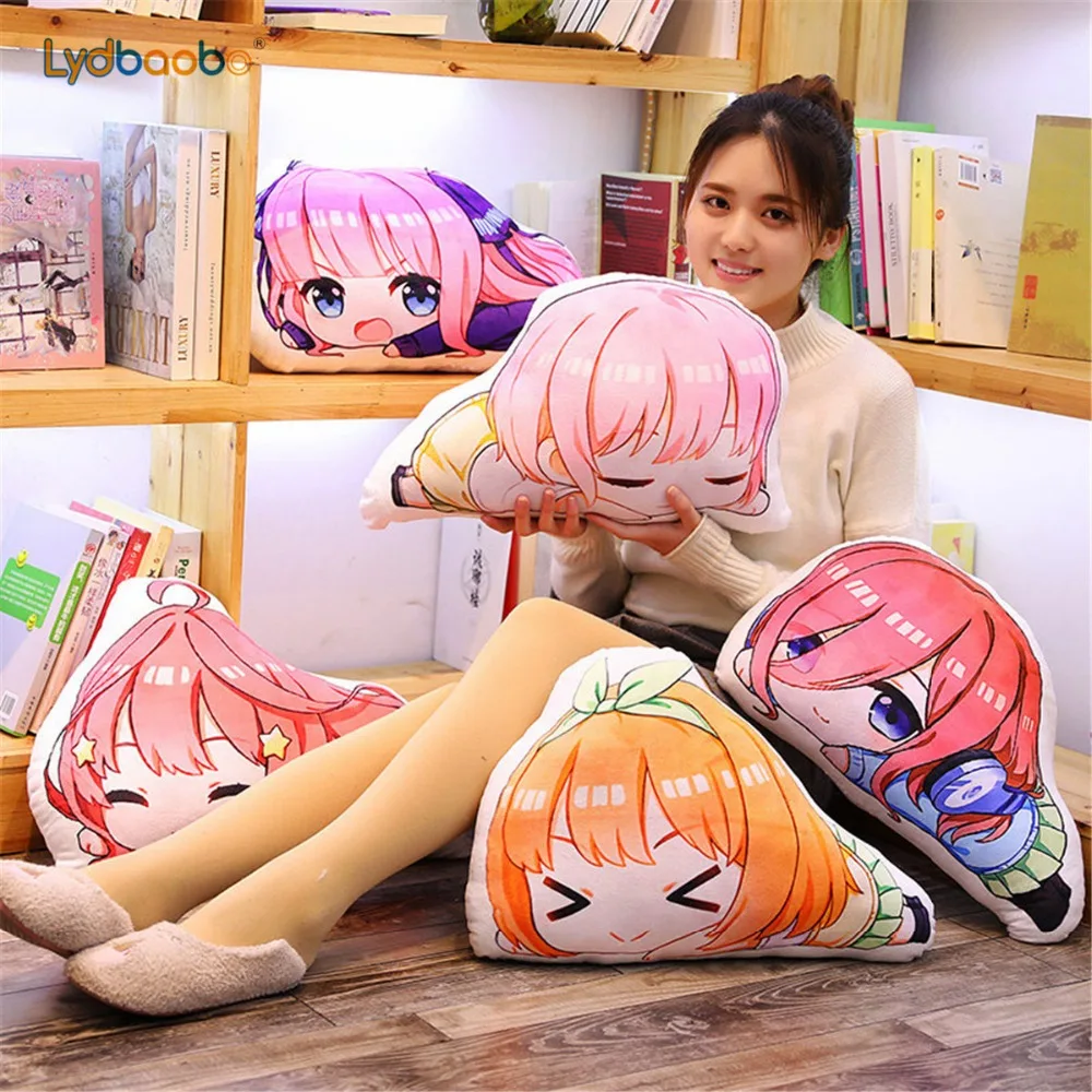 45cm Anime ir Toubun no Hanayome la quintaesencia de quintillizos Nakano Ichika Miku porque mu&ntilde;eca de La felpa almohada de peluche de juguete accesorios de regalo-0