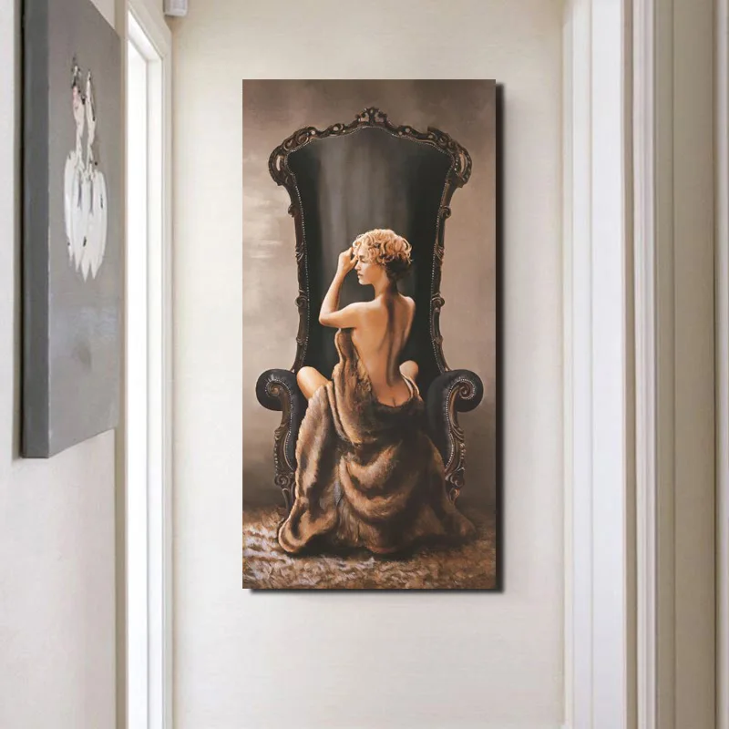 Картина на холсте классическое настенное искусство картина маслом принт голая