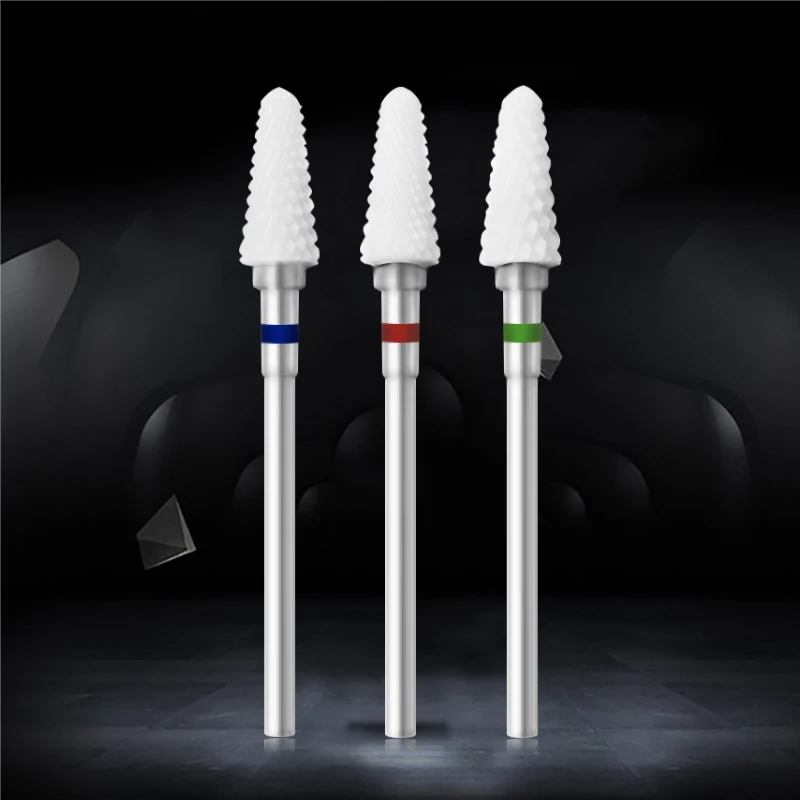 Набор керамических фрез KADS для маникюра и педикюра электрическая дрель ногтей