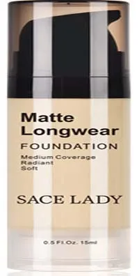 04 Natural SACE LADY крем для лица основа для макияжа Профессиональный матовый макияж Жидкий консилер водонепроницаемый бренд натуральный косметический - Цвет: 04 Natural