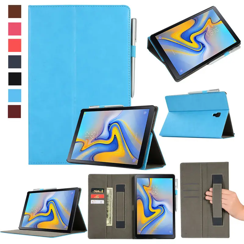 Премиум чехол для samsung Galaxy Tab A A2 10,5 дюймов T590 T595 T597 SM-T595, умный чехол, чехол для планшета, оболочка+ пленка+ стилус