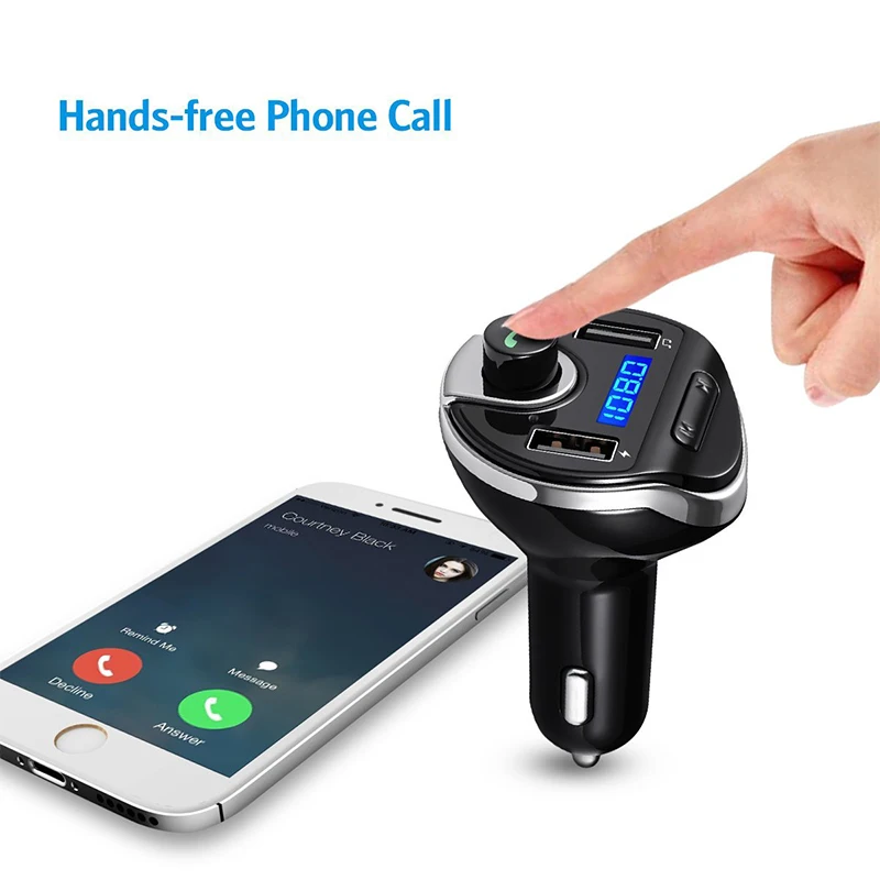 Bluetooth автомобильный комплект громкой связи fm передатчик MP3 музыкальный плеер