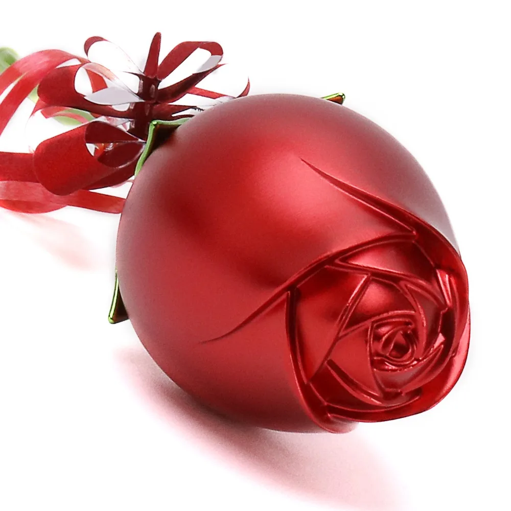 Металлический Искусственный цветок розы с подарочной коробкой лучший подарок