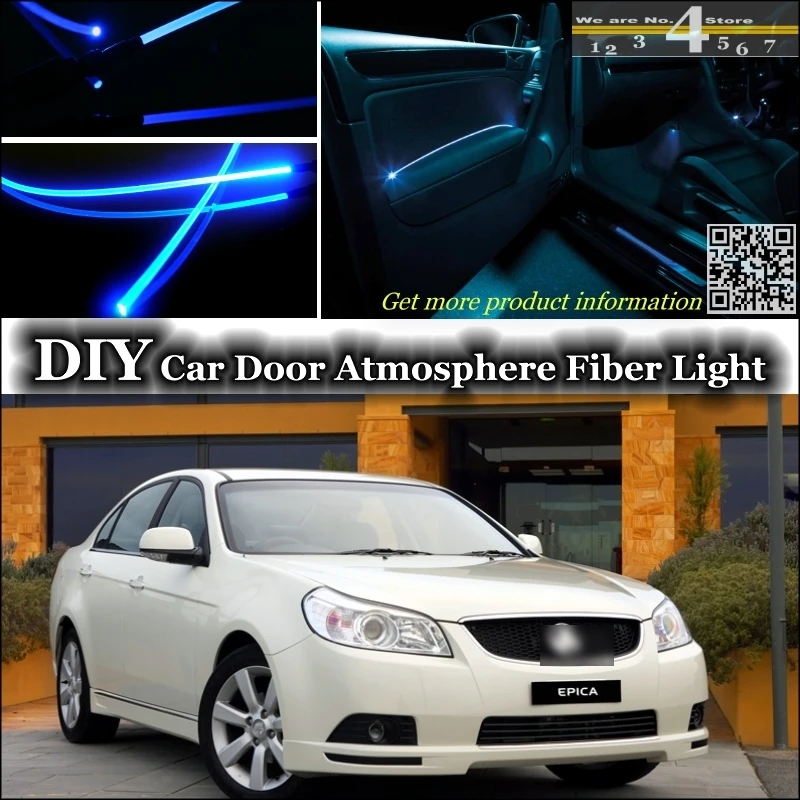 

interior Ambient Light Tuning Atmosphere Fiber Optic Band Lights For Holden Epica Inside Door Panel illumination Not EL light