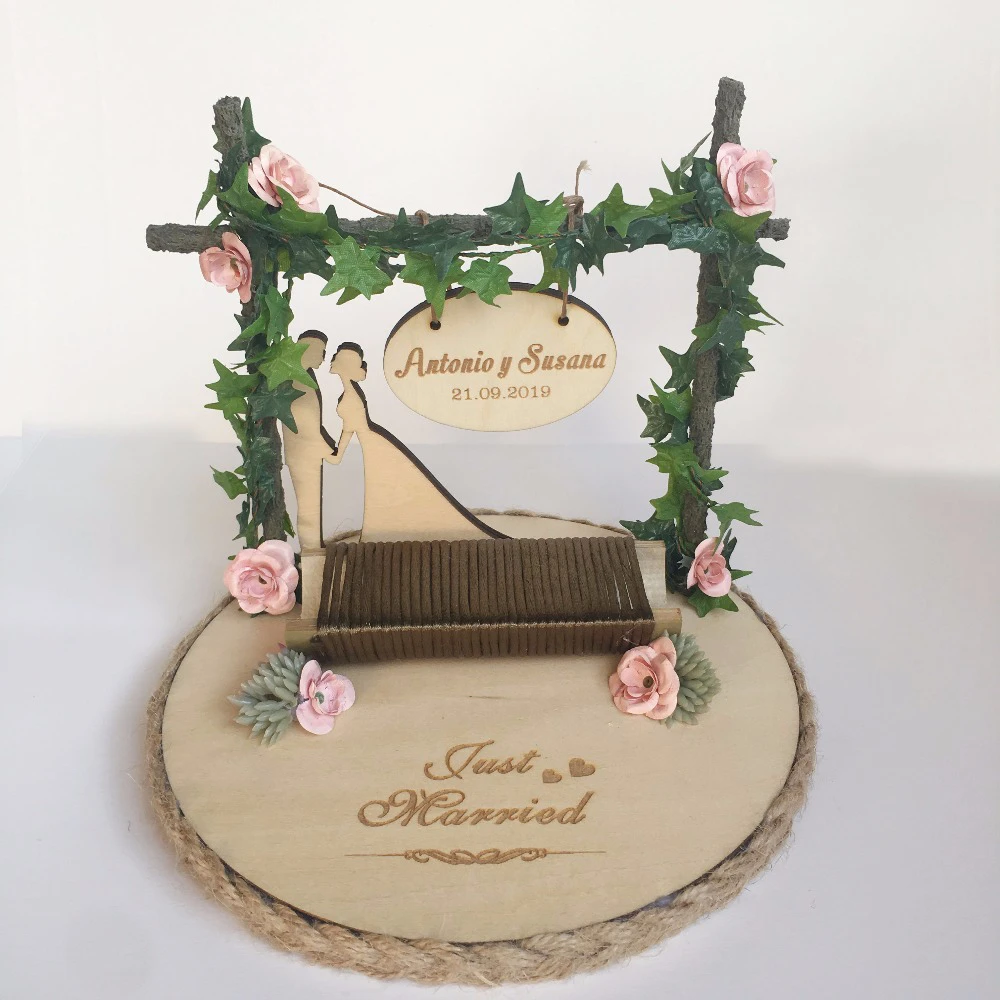 1 шт. лесной Подсолнух деревенский Персонализированный Деревянный Свадебный