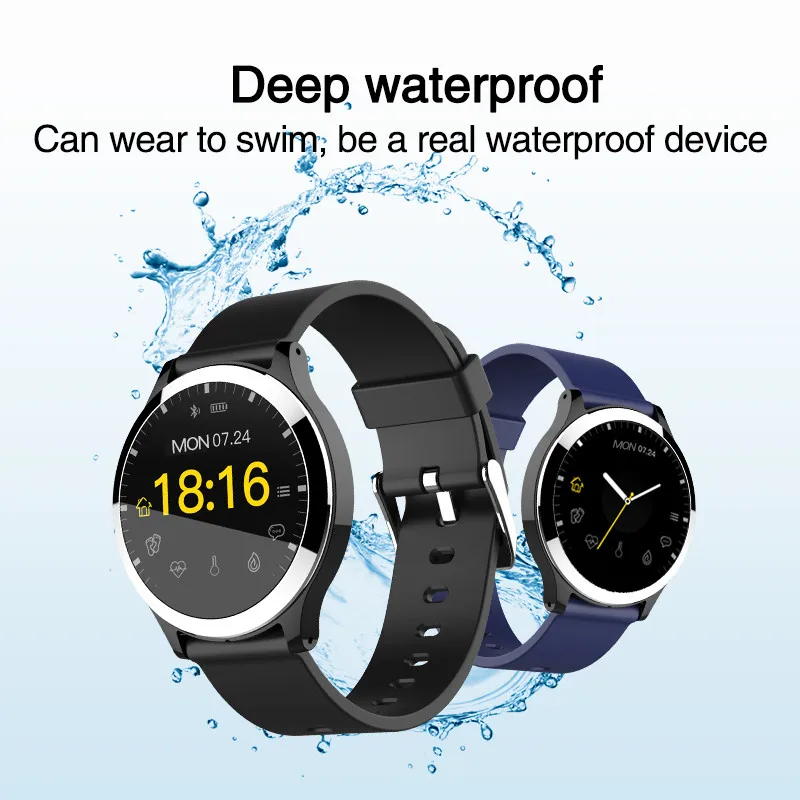 Interpad Android iOS смарт часы Поддержка ЭКГ PPG кровяное давление монитор сердечного ритма Smartwatch для huawei lenovo Xiaomi телефон