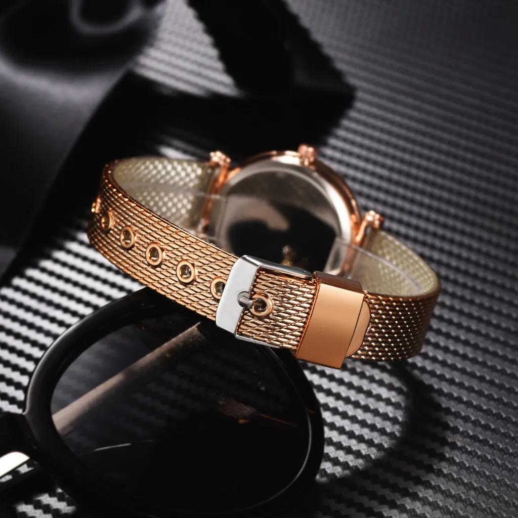 Модные без цифрового крутого простого циферблата звездного неба кварцевые часы