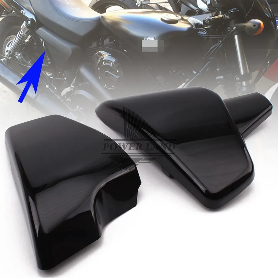 Brand New 1pair Black ABS Left and Right Battery Side Faring Cover Fit For Honda Shadow VT600 VLX 600 STEED400 1988-1998