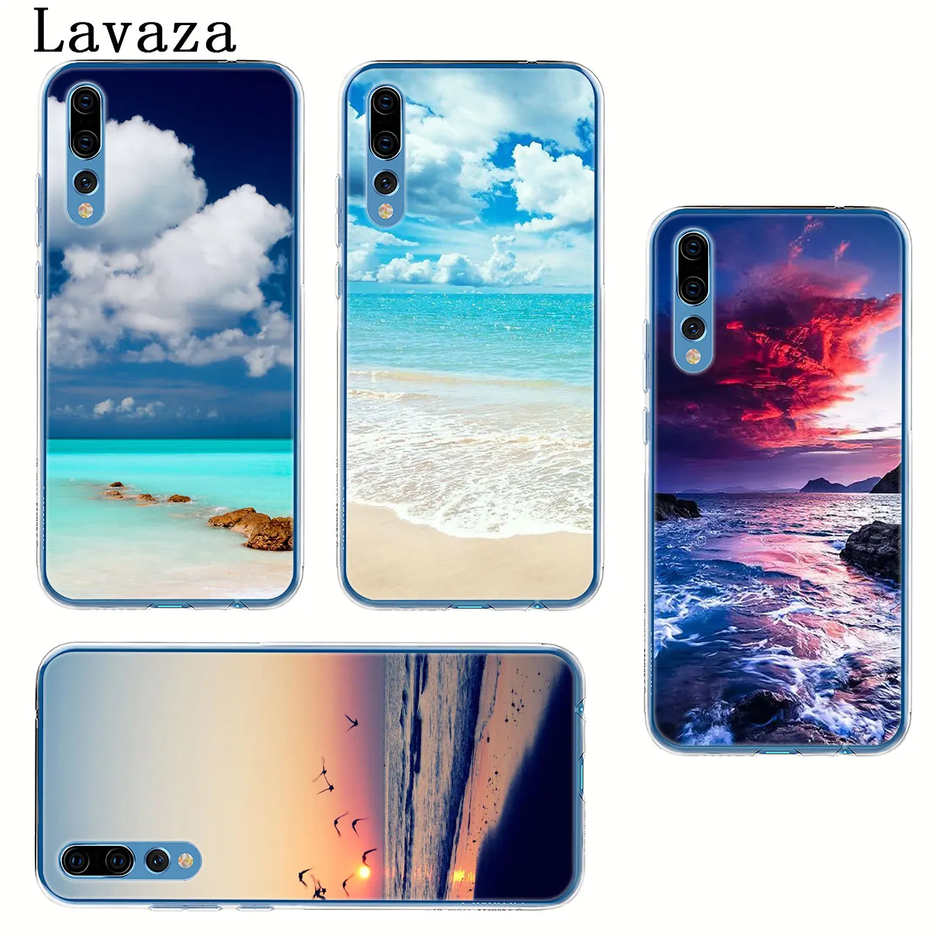 Твердый чехол для телефона Lavaza Clear Sea Sky Sandy beach Huawei Mate 30 10 20 Pro Lite Y6 Prime Nova 5I 4 3i 3 2i 2