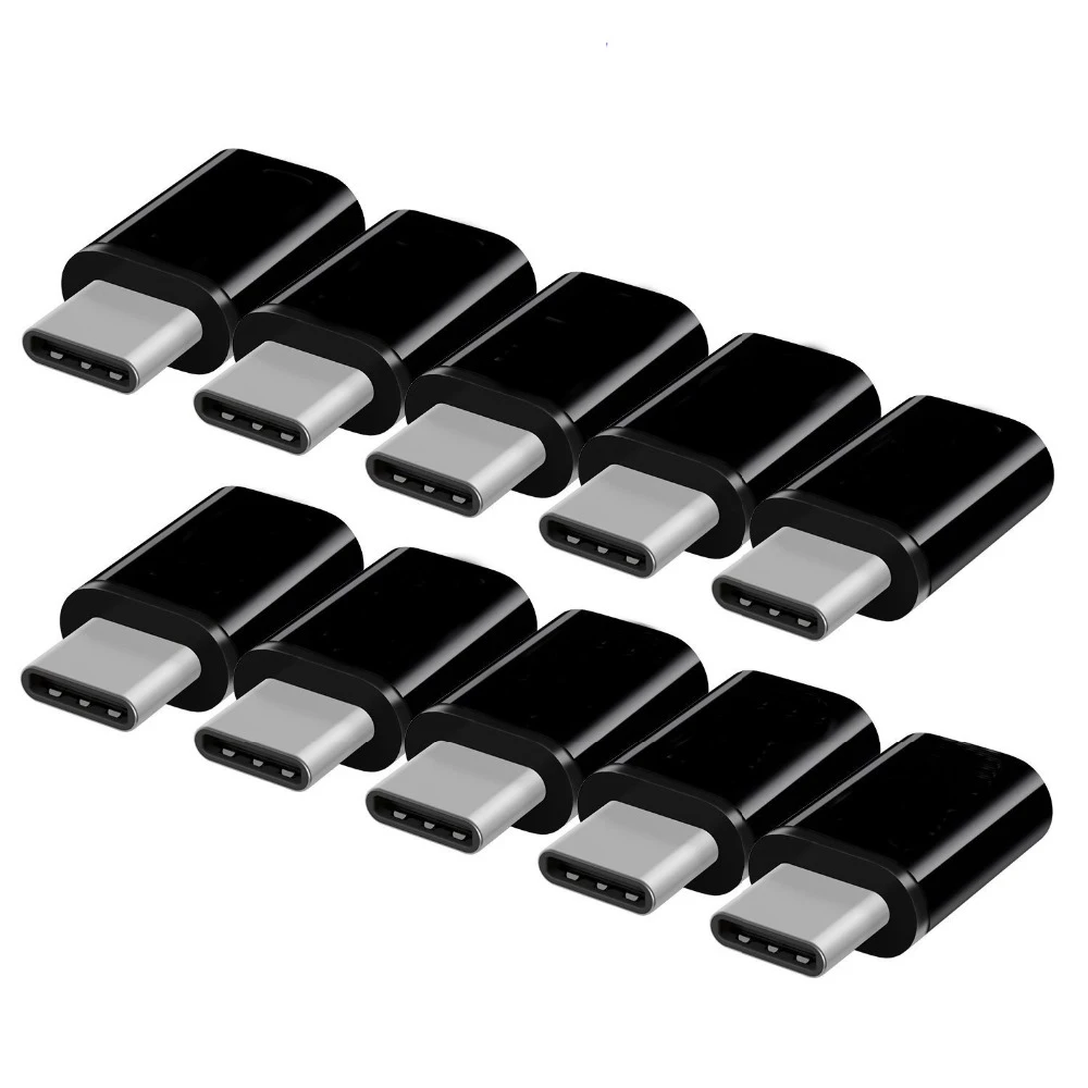 10 шт. адаптер Type C переходник Male Micro USB Female OTG зарядный преобразователь для Samsung Note 9