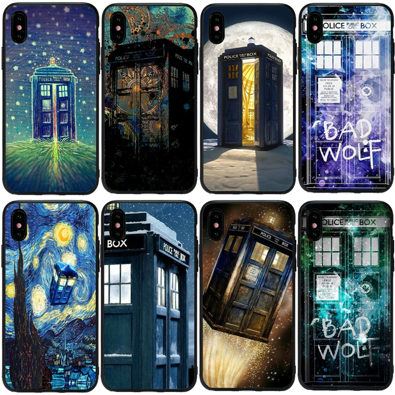 Tardis Doctor Dr Who Police Box DIY Роскошный мягкий силиконовый чехол из ТПУ для телефона iPhone