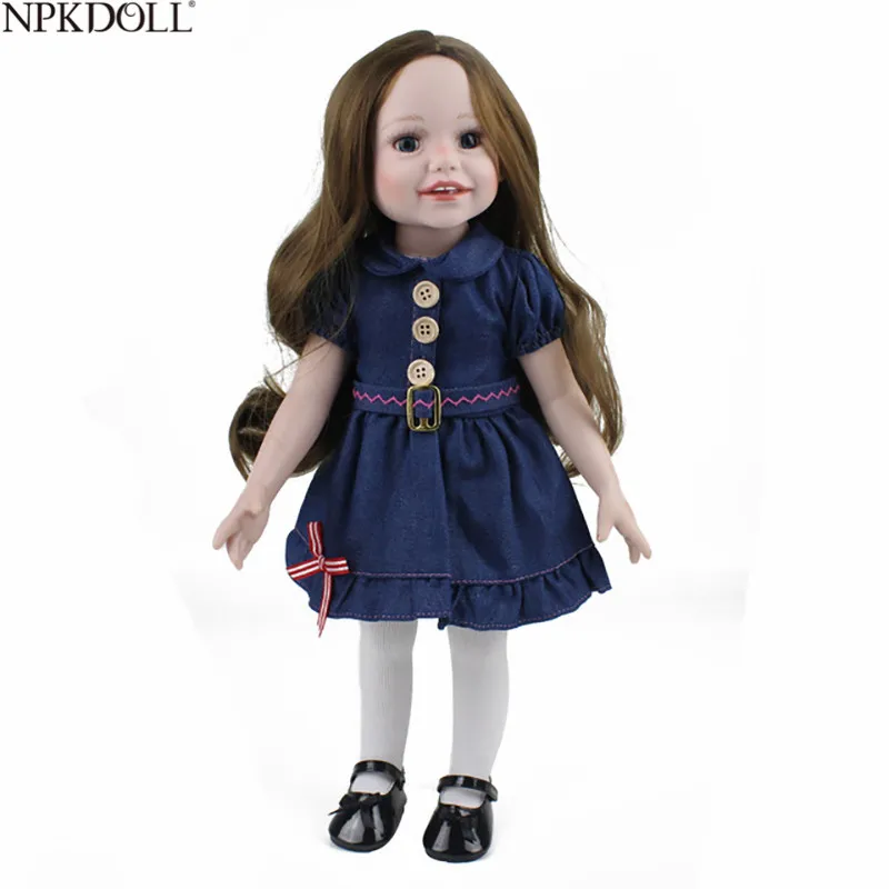 NPKDOLL 3 стиля ручная работа 18 дюймов полностью виниловая кукла для новорожденных