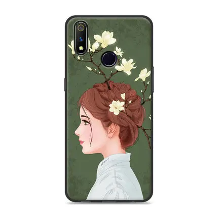 6," Coque Fundas для OPPO Realme 3 pro Чехол seven girl цветок Мягкий Силиконовый ТПУ чехол для телефона Realme3 pro защитные чехлы