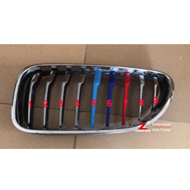 Аксессуары для BMW 2016 2018 6 серий F12 F13 F06 полосатые Чехлы переднего гриля
