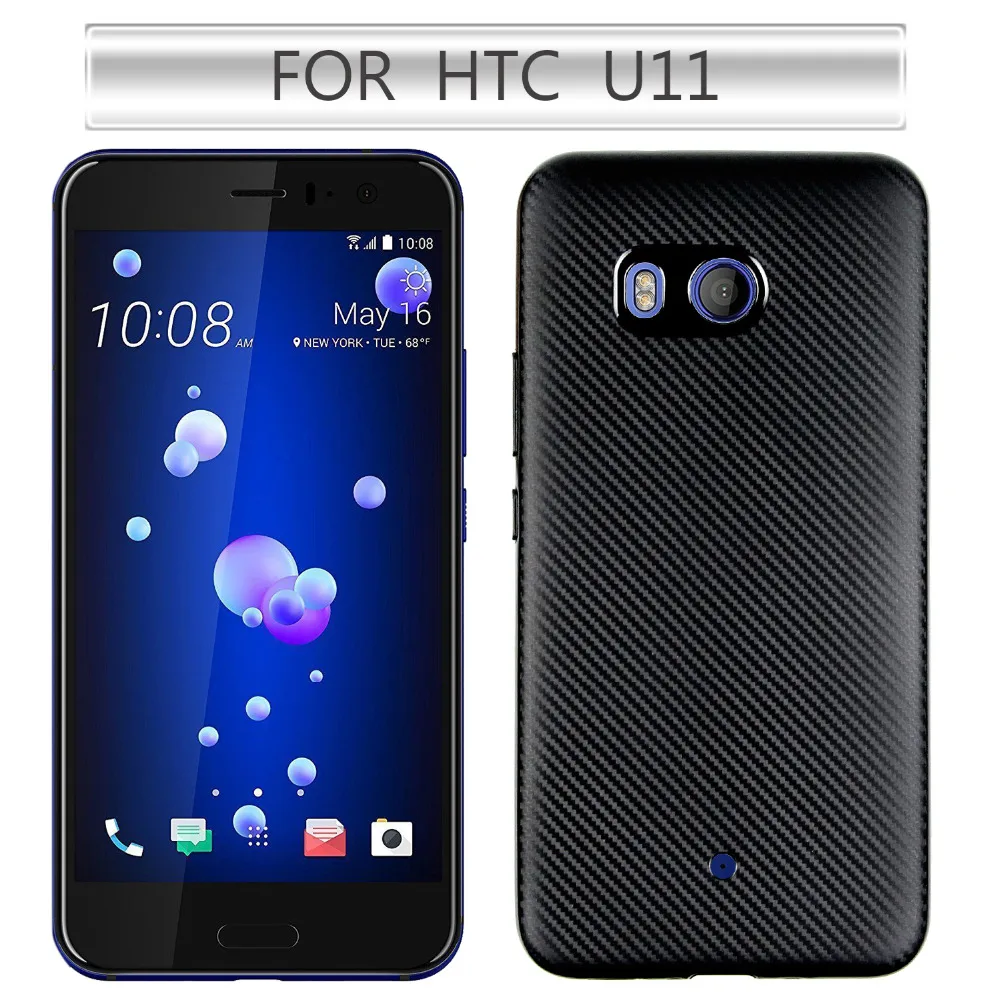 Чехол для HTC U11 новейшая Экологичная мягкая задняя крышка из углеродного волокна u