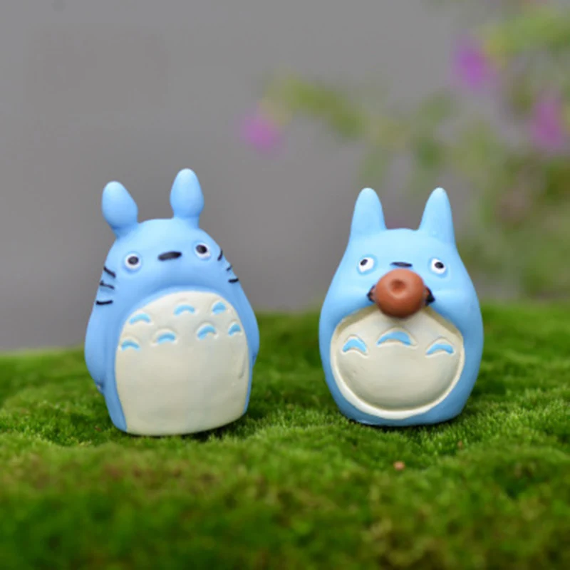 ZOCDOU 1 шт. голубой тонари No Totoro Singer японская мультяшная аниме модель кошки статуя
