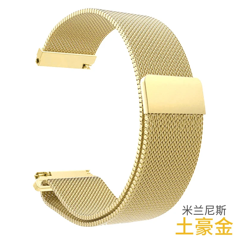 Luxury gold 1 18 мм ремешок из нержавеющей стали для huawei TalkBand B5 Цельный металлический ремешок для часов, Миланская петля сменный ремешок Talk Band B5 браслет - Цвет: Luxury gold 1