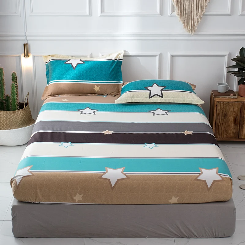 Премиум 400TC хлопок Шлифовальные переплетения ультра мягкие простыни звезда
