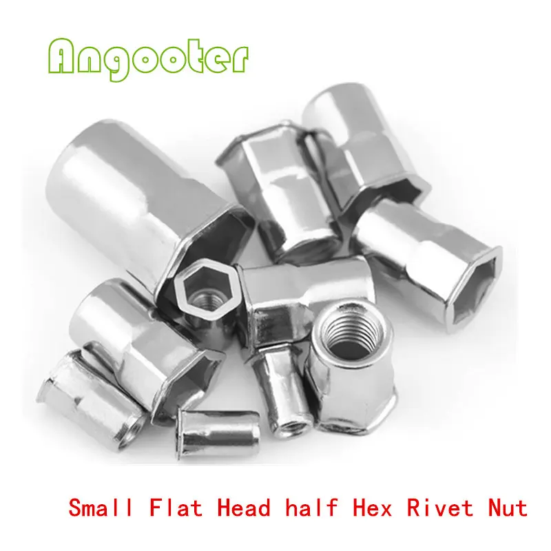 M3 M4 m5 m6 m8 m10 m12 A2 нержавеющая сталь Rivnut Маленькая плоская головка полушестигранная