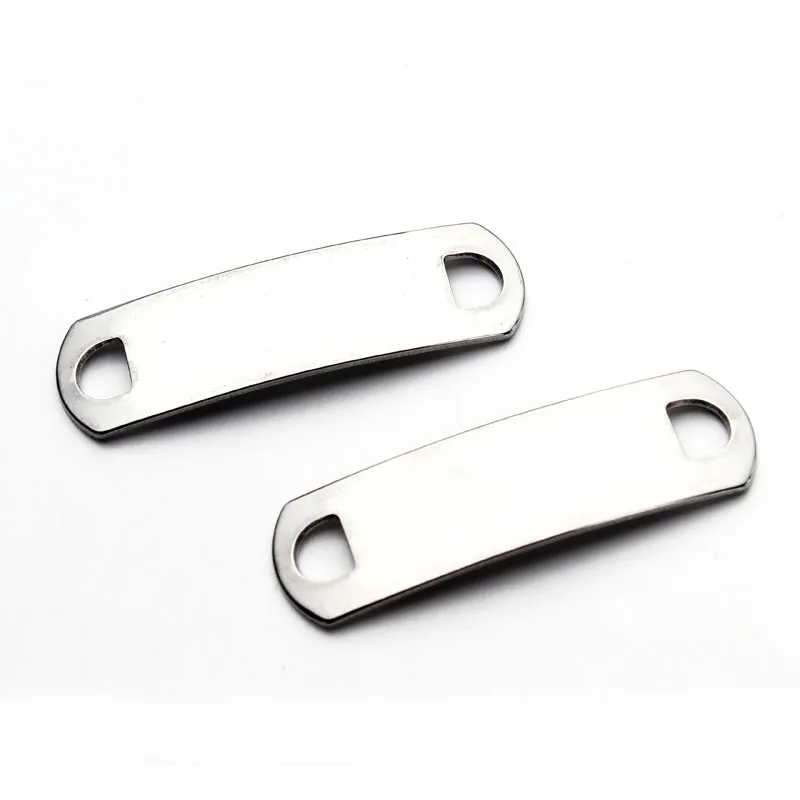 Серебряные Пустые пластины 41*12 мм 10 шт./лот метки для ручной штамповки модный