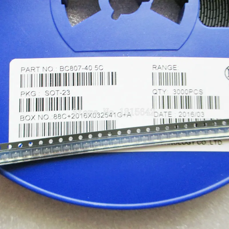 100 шт./лот BC807 40 5C PNP 500MA 45V SOT 23 SMD триодный транзистор стандарта BC807|pnp transistor|transistor