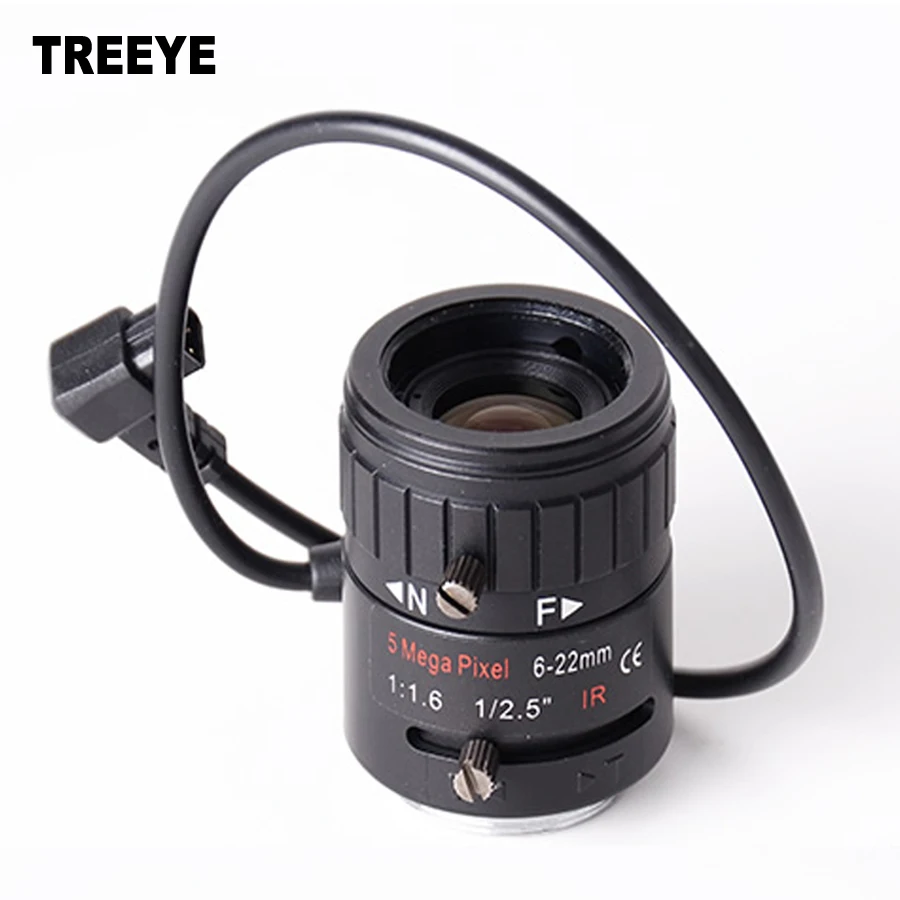 HD 5 0 мегапиксельная вариофокальная 6-22 мм IR CCTV HD-камера Объектив CS Mount F1.6 |