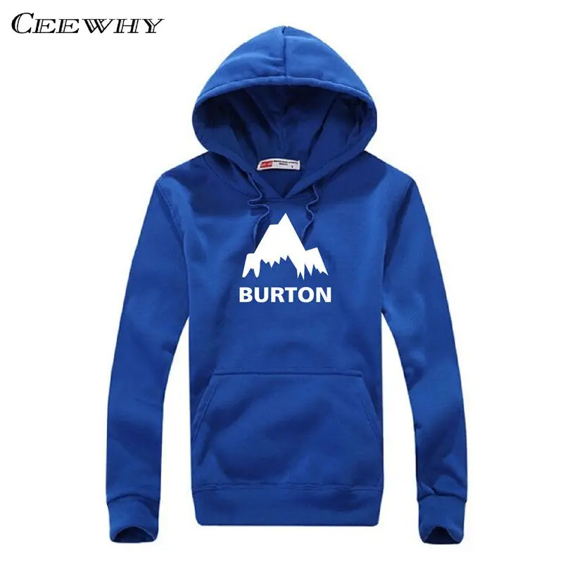 CEEWHY Синий Напечатанная Письмом Толстовки Мужчины Повседневная Пуловеры Пот Homme